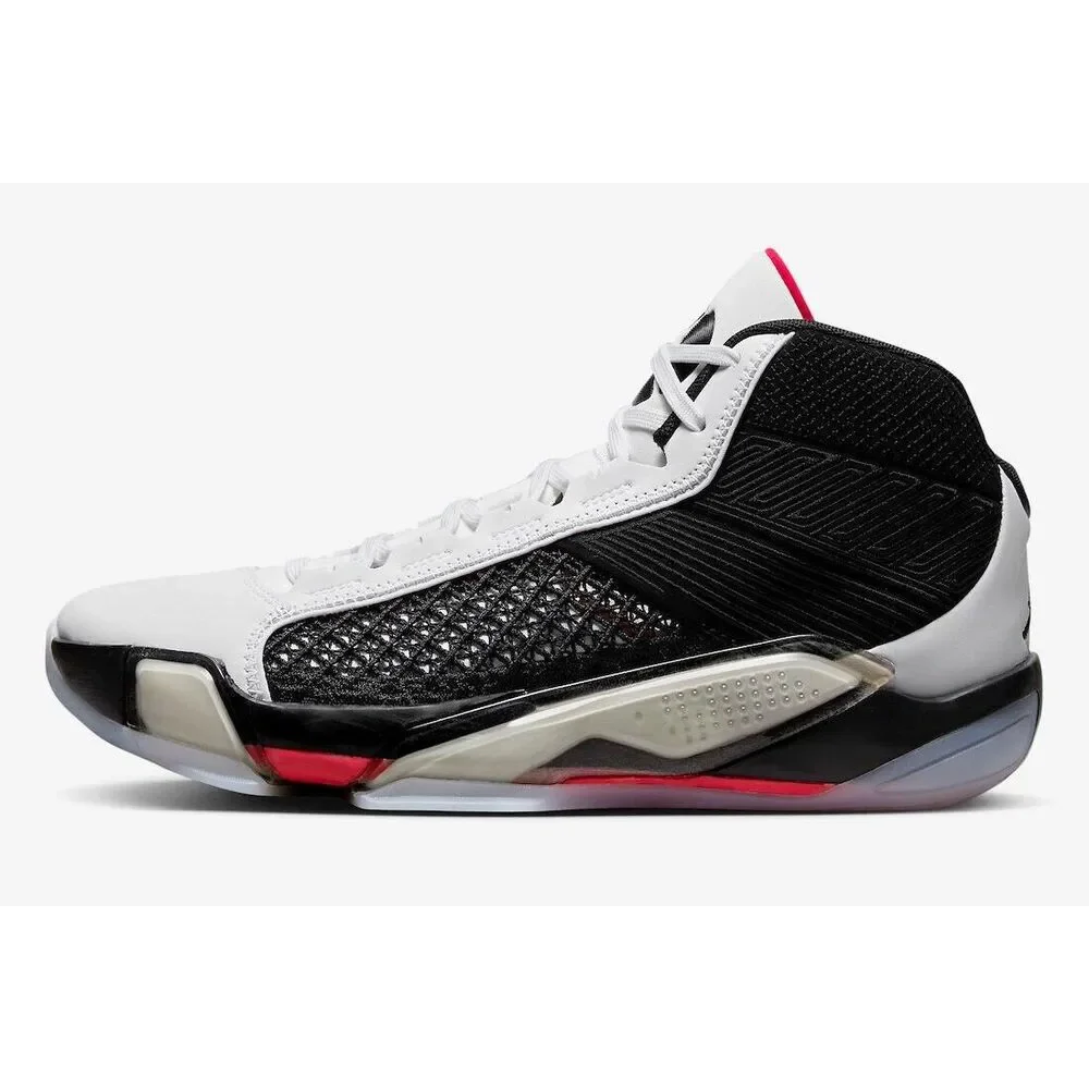 Air Jordan 38 'Fundamentals' DZ3356-106 Men White Black Basketball Shoes FL3128 - Picture 1 of 15